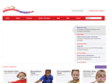 Tablet Screenshot of gymtasticsgymtools.com